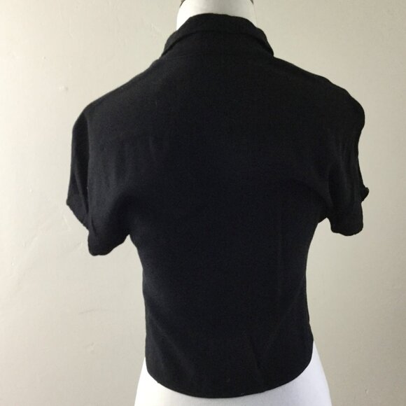 Aritzia Wilfred Free Black Blouse xxs - Picture 5 of 11